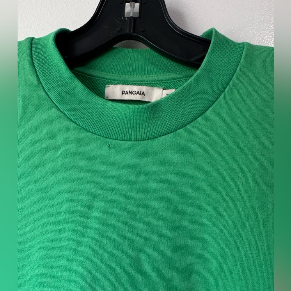 DUA LIPA PANGAIA X FUTURE NOSTALGIA Vibrant Green Crew Neck Sweater - Picture 3 of 10